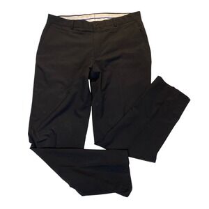 Slazenger Golf Performance Pants Men's 36x32 Black Stretch Flat Front